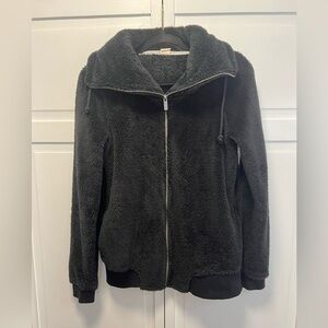 Roxy Fuzzy Full Zip Jacket Size Women's XL Color Black